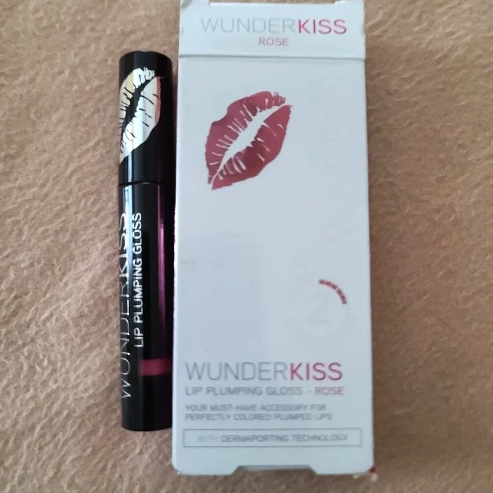 Wunder2 WunderKiss Lip Plumping Gloss ROSE Plump Lips In Under 2 Mins NEW
